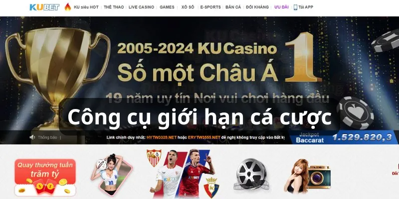 Hệ thống cung cấp công cụ hỗ trợ cá cược an toàn đảm bảo trách nhiệm cá cược Kubet 