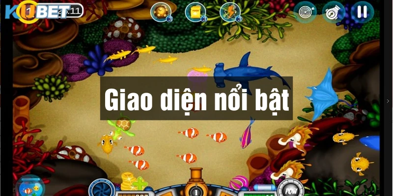 Game Bắn cá Kubet có giao diện ấn tượng với đồ hoạ sắc nét